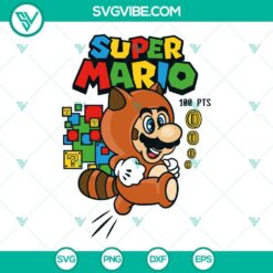 Super Mario Bros 3 SVG Images, Tanooki Mario SVG Download, Game Series Characters