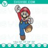Super Mario Bros jumping embroidery file for classic gaming enthusiasts. Ideal for creative projects.