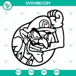 Super Mario Bros Outline SVG Files Bundle, Luigi SVG Files, Yoshi SVG Download, 11