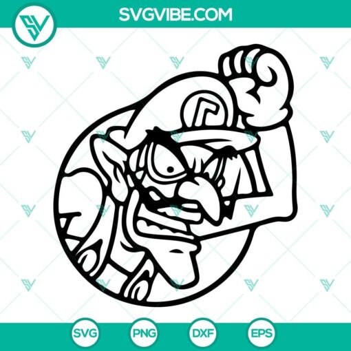 Super Mario Bros Outline SVG Files Bundle, Luigi SVG Files, Yoshi SVG Images, 3