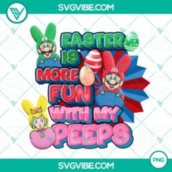 Super Mario characters as Peeps for Easter, PNG files for fun Easter projects.