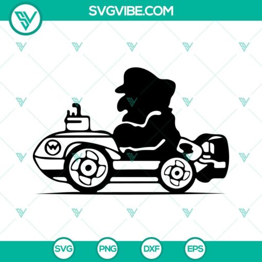 Super Mario Kart SVG Images Bundle, Kart Racing Game SVG File, Mario Game SVG Image 1