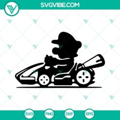 Super Mario Kart SVG Images Bundle, Kart Racing Game SVG File, Mario Game SVG Image 11