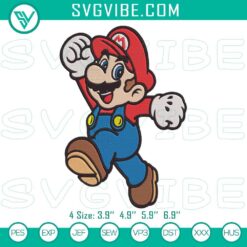 Super Mario Machine Embroidery Pattern, Pixel Art Inspired Design
