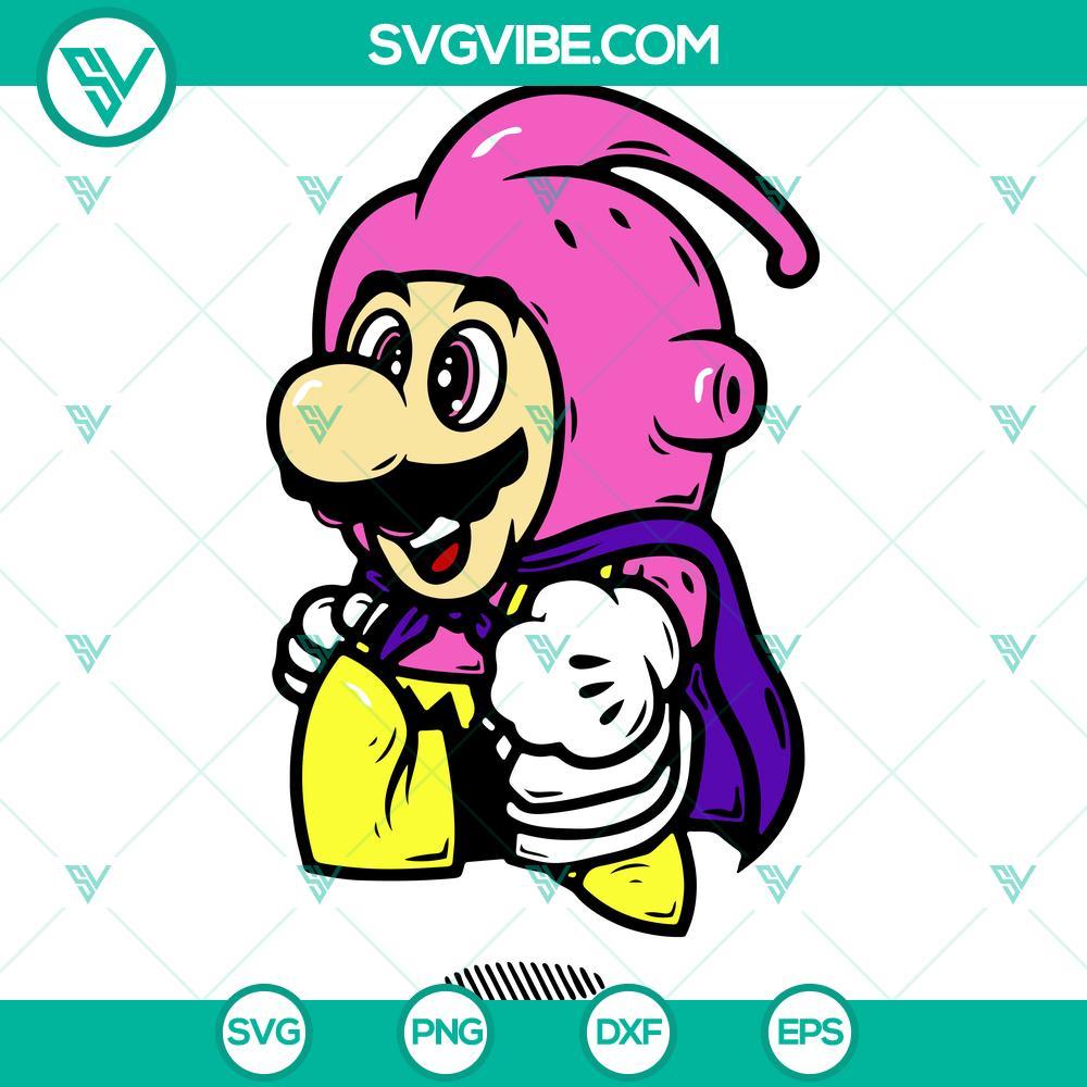 Super Mario Majin Buu SVG, Super Mario SVG, Majin Buu SVG Super Mario and Majin Buu SVG Cricut design for cutting machines, ideal for crafting projects.
