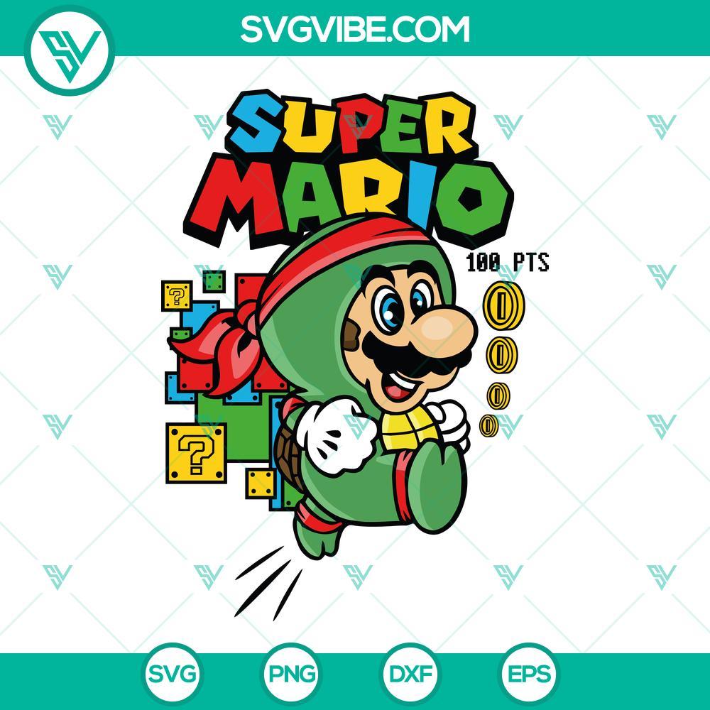 Super Mario Ninja Turtles SVG, Funny Mario SVG, Nintendo Game SVG PNG DXF EPS Super Mario Ninja Turtles SVG images featuring funny Mario and Nintendo game characters. Great for crafts and digital projects.
