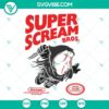 Super Mario Scream and Ghostface movies SVG files and PNGs for download, horror movie characters in digital format.