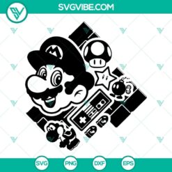Super Mario Bros characters in SVG format for Nintendo video game fans - Mario, Luigi, Princess Peach, and more.