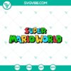 Super Mario World SVG images featuring Mario, Luigi, and characters, in PNG, EPS, and DXF files for download.