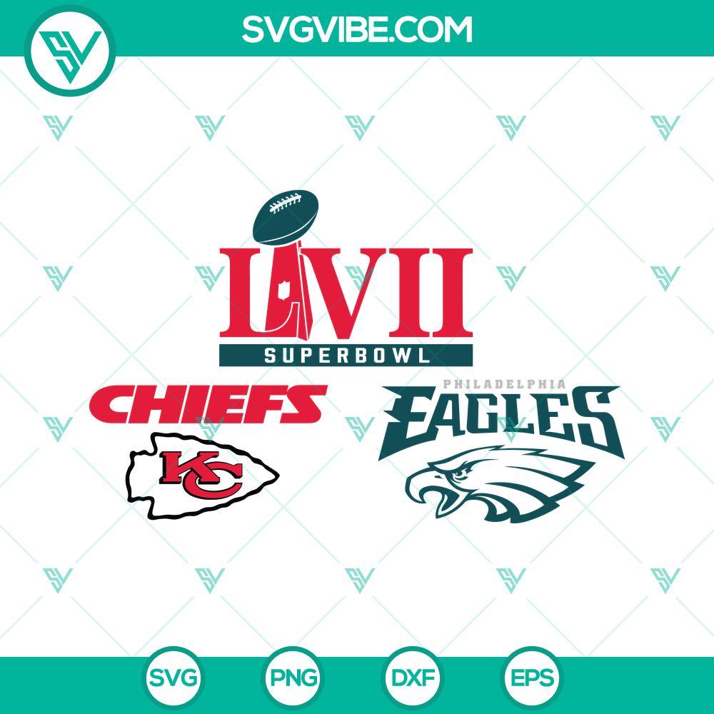 superbowl-lvii-2023-chiefs-eagles-svg-png-dxf-eps-cricut-silhouette-vector-clipart-8-mockup.jpg Superbowl LVII 2023 Chiefs Eagles SVG images in PNG, DXF, EPS format for Cricut crafting.