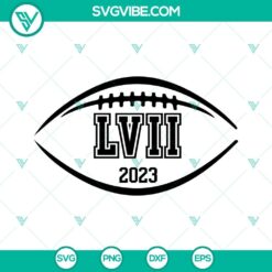 Super Bowl LVII 2023 SVG files, perfect for crafting.