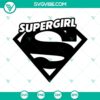 Supergirl SVG logo for Cricut and Silhouette machines, downloadable in PNG, DXF, and EPS formats.