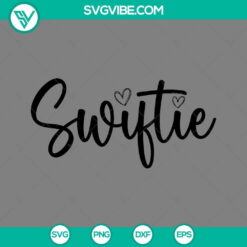 Swiftie Heart Taylor Swift SVG design, PNG EPS DXF file for digital crafts, fandom projects, and Taylor Swift fans.