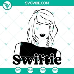 Swiftie SVG files featuring Taylor Swift fan designs in PNG, DXF, and EPS formats for Cricut machines. Perfect for Swift fans!