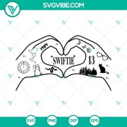 Taylor Swift Swiftie SVG design featuring Eras Tour 2023 graphics, perfect for fans and music lovers.