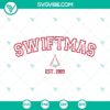 Swiftmas Est 1989 SVG Download featuring Taylor Swift Merry Christmas design in PNG EPS DXF format. Perfect for holiday crafting projects.