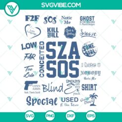 Sza Sos Album SVG Image, Sza SVG Image, Trending SVG Download, Music Singer SVG Download PNG