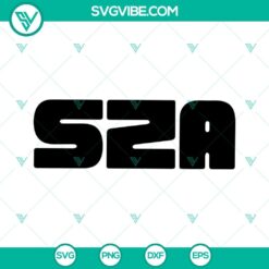 SZA SVG Files Bundle, Musician SVG Image, Sos Album SVG Image PNG DXF EPS Files 5