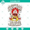 Rick Sanchez from Szechuan Junkie, eating a burger design in SVG, PNG, DXF, and EPS cut files for digital crafting and printing.
