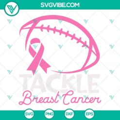 Tackle Breast Cancer SVG Images, Footfall Breast Cancer SVG Download, Cancer