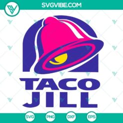 Taco Jill and We Are Not Tacos SVG images featuring Jill Biden breakfast taco design. Perfect for digital creations.