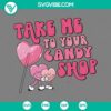 Heart lollipop Valentine SVG design with candy shop theme, available for download in PNG EPS DXF file formats.