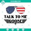 Talk To Me Goose SVG bundle featuring Top Gun and Tom Cruise designs for crafting projects.