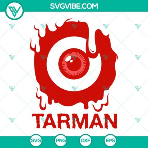 Tarman logo in SVG, PNG, DXF, EPS formats. Bold and modern typography with a skull for horror-themed design projects.