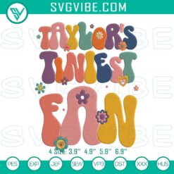 Taylor Swift fan embroidery designs featuring a tiny fan motif, perfect for Taylor Swift fans, embroidery lovers, and DIY projects.