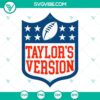 Taylor Swift NFL-inspired SVG download with multiple file formats for sports-themed crafting projects.