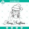 Taylor Swift Christmas hat SVG files, Merry Swiftmas design, perfect Taylor Swift Christmas SVG image for holidays.