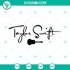 Taylor Swift signature and guitar SVG images for Swifties fans in PNG, DXF, EPS format. Perfect for crafts!