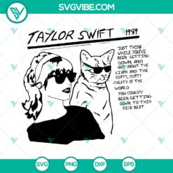 Taylor Swift Sonic Youth Era tour SVG design featuring graphics with Taylor Swift silhouette, ideal for fan merchandise.