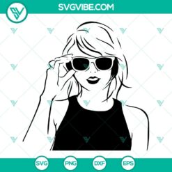 Taylor Swift inspired SVG design for fans, featuring Swifties and music lover elements in PNG, DXF, EPS formats.