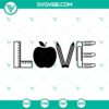 Teacher appreciation SVG with apple and pencil designs, perfect for crafts and projects. Download teacher SVG images.