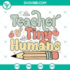 Retro teacher SVG file with pencil motif, ideal for personalizing back-to-school projects. Great for classroom decor.