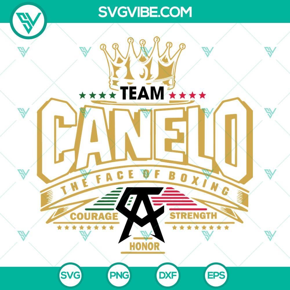 Team Canelo SVG Download, The Face Of Boxing SVG Image, Canelo Alvarez SVG Image Team Canelo SVG Download featuring Canelo Alvarez - The Face of Boxing. High-quality SVG image for sports fans and boxing enthusiasts.