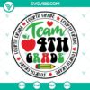 Team 2nd Grade SVG bundle for back-to-school projects, featuring various grade-themed designs for team shirts and crafts.