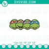 Teenage Mutant Ninja Turtles Faces embroidery designs, TMNT character file for stitching projects.