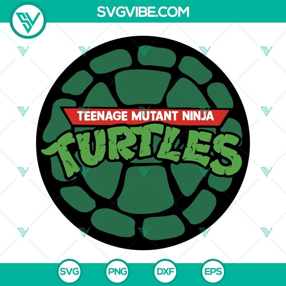 Teenage Mutant Ninja Turtles SVG PNG DXF EPS Cut Files Teenage Mutant Ninja Turtles SVG file with PNG, DXF, and EPS cut files for crafts and projects.