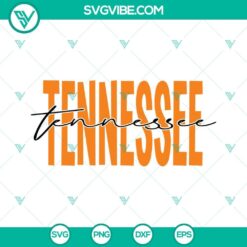 Tennessee Volunteers football SVG download with Tennessee state outline design, Tennessee SVG file for fans.