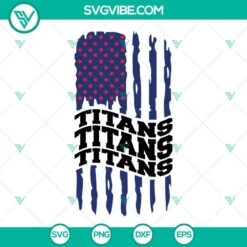 Tennessee Titans American Flag SVG File, Titans Football SVG Images PNG DXF 2