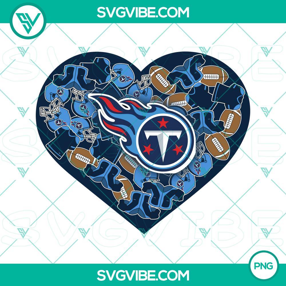 Tennessee Titans Heart Valentine PNG Image File Designs Tennessee Titans heart Valentine PNG designs for digital products with team logo and holiday theme. Great for football fans.