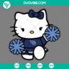 Tennessee Titans Hello Kitty Cheerleader digital cut files in SVG, PNG, DXF, EPS formats for DIY crafts and projects.