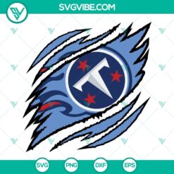 Tennessee Titans Ripped Claw SVG File with team logo and images, ideal for Titans fans and crafts.