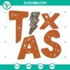 Texas-themed leopard print lightning bolt SVG cut files for Cricut, available in PNG, DXF, and EPS formats. Ideal for DIY craft projects.