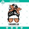 Messy bun Texas Longhorns SVG design for fans, Texas Longhorns fan girl SVG download, perfect for crafting projects.