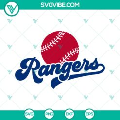 Texas Rangers baseball-themed SVG design, featuring the iconic team logo and colors. Great for fans and sports enthusiasts.