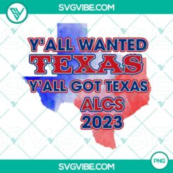 Texas Rangers ALCS 2023 and World Series Champions PNG designs with Texas-themed elements and team logo, perfect for fans and supporters.