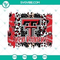 Texas Tech Red Raiders logo SVG images in PNG, DXF, and EPS formats for Cricut cutting machines. Ideal for Texas Tech fans and crafts.